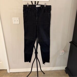 Abercrombie & Fitch Black Cropped Jeans
